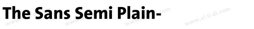 The Sans Semi Plain字体转换